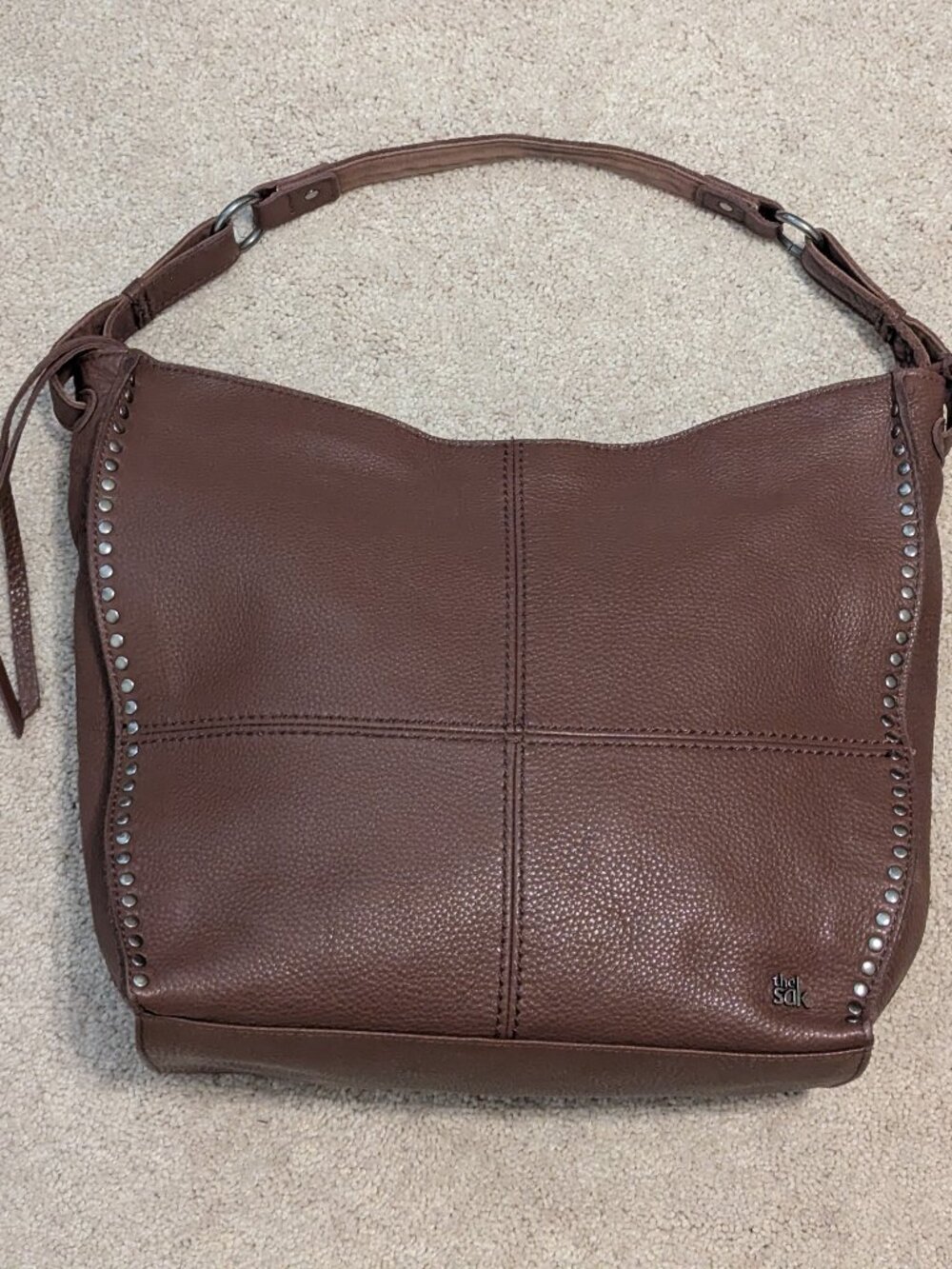 The Sak Silverlake Brown Leather Hobo Shoulder Bag - Picture 1 of 8